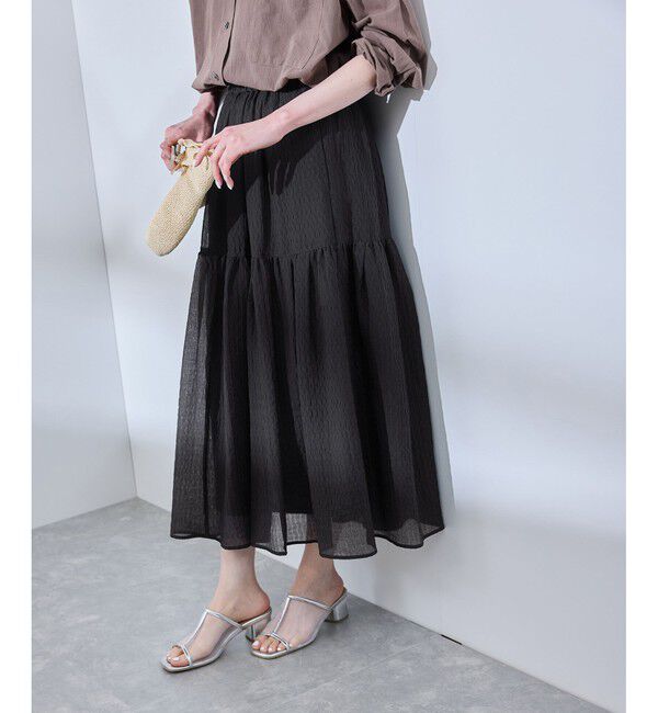 Rope&rsquo;Picnic「シアーティアードスカート」|スカート|