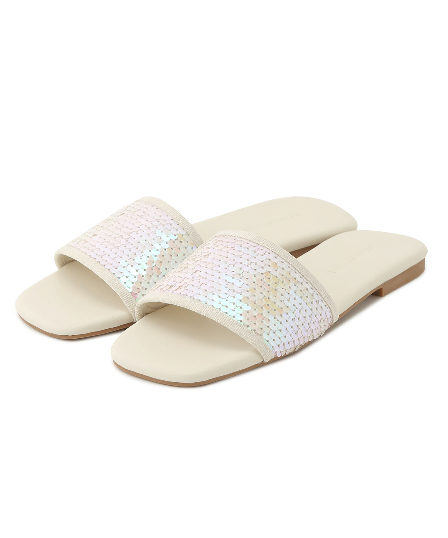 ADAM ET ROPE'「スパンコールフラット」|サンダル|