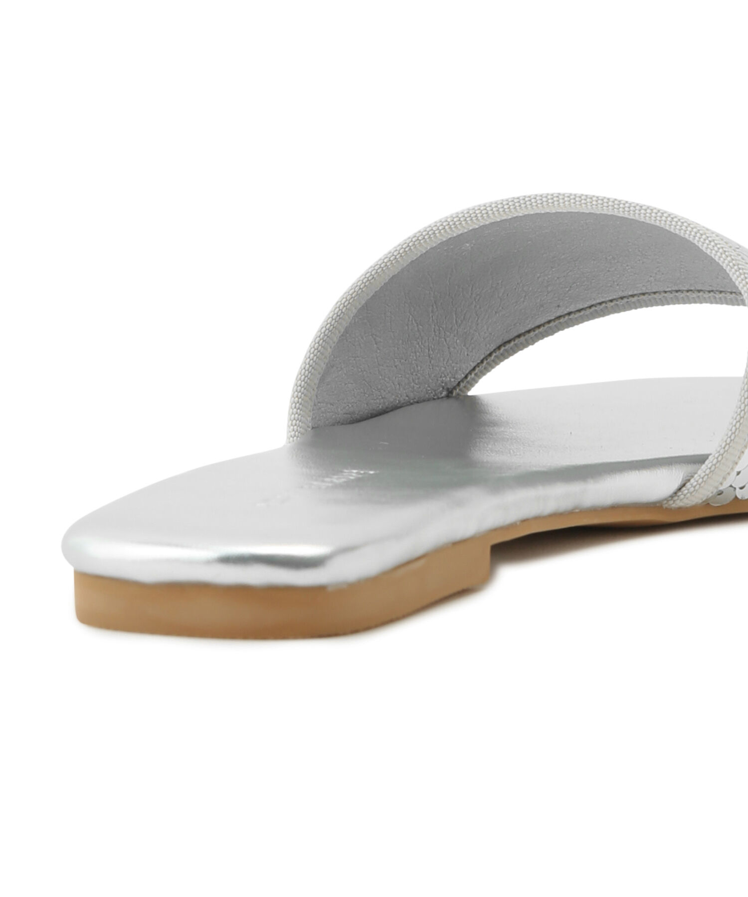 ADAM ET ROPE'「スパンコールフラット」|サンダル|