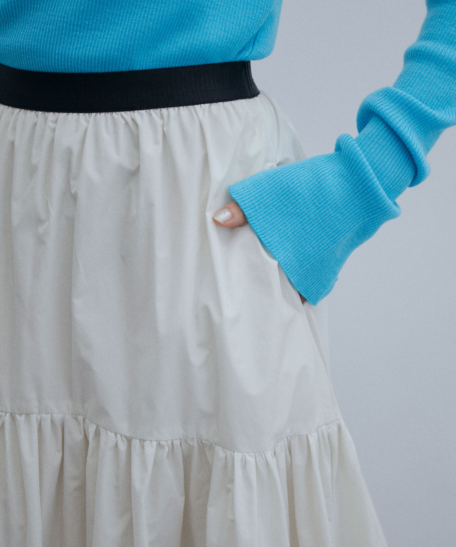 ADAM ET ROPE'「〈追加〉タフタティアードスカート」|スカート|