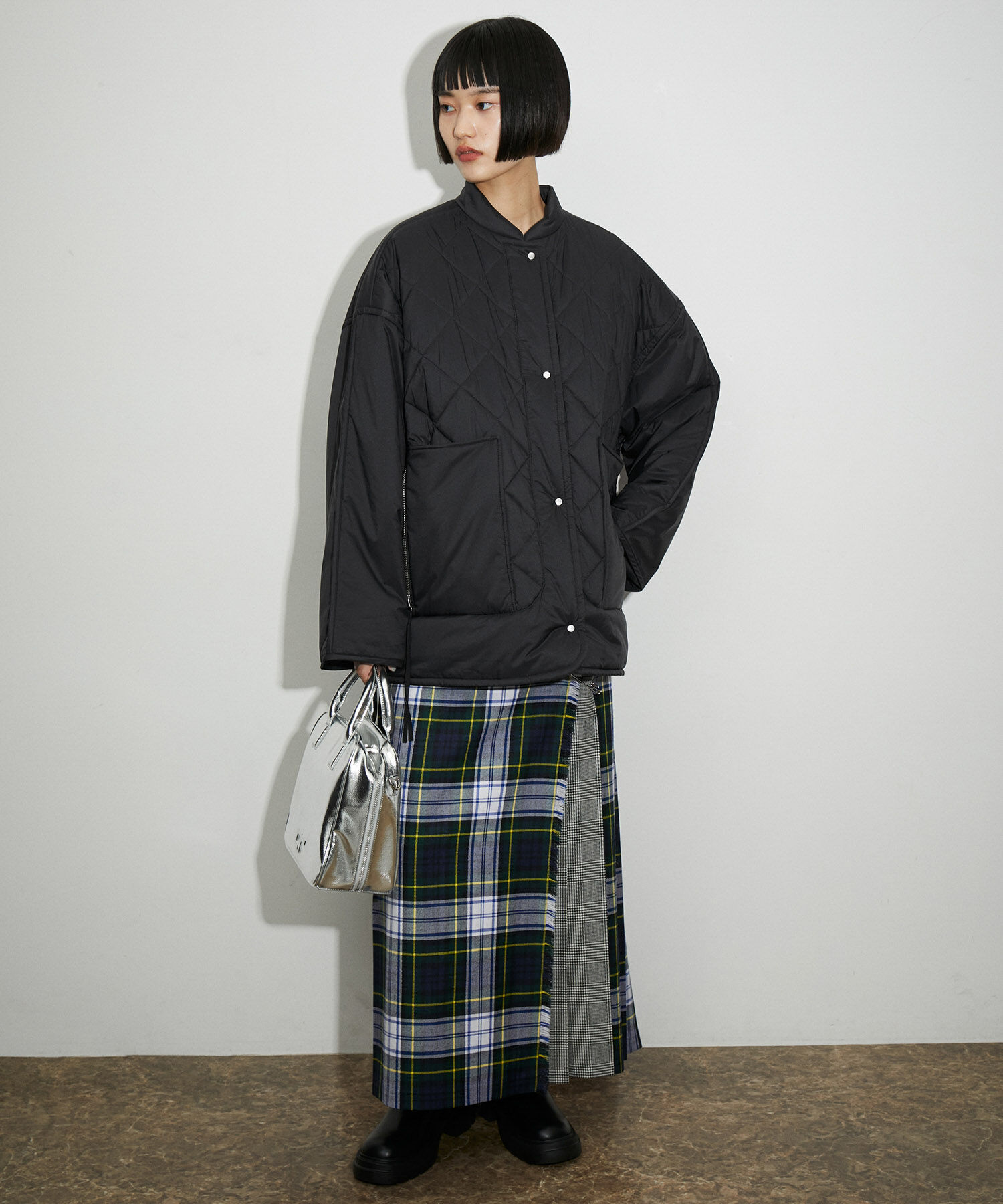 ADAM ET ROPE'「【晴雨兼用】ウォータープルーフトラックソールロングブーツ」|その他|