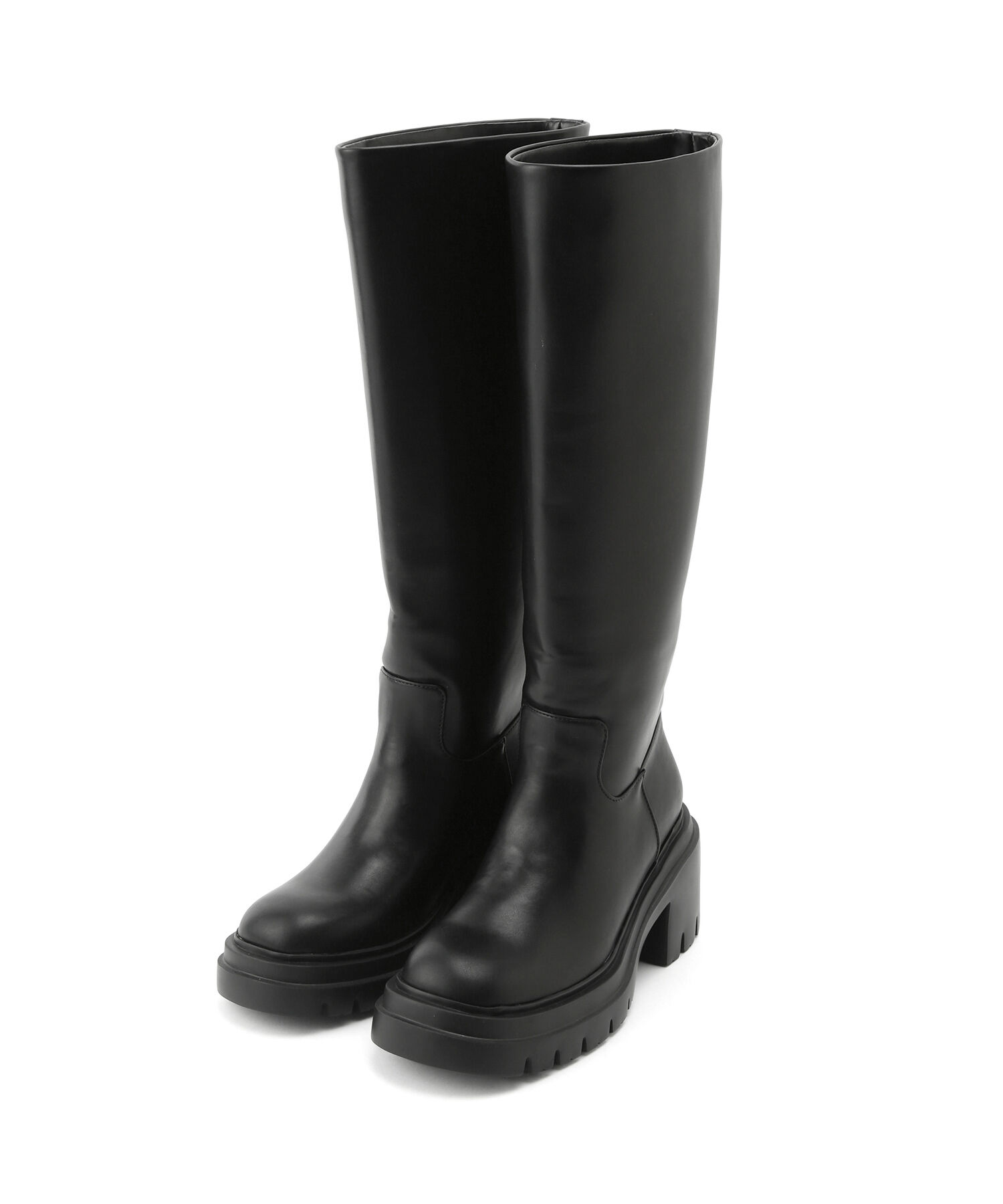 ADAM ET ROPE'「【晴雨兼用】ウォータープルーフトラックソールロングブーツ」|その他|