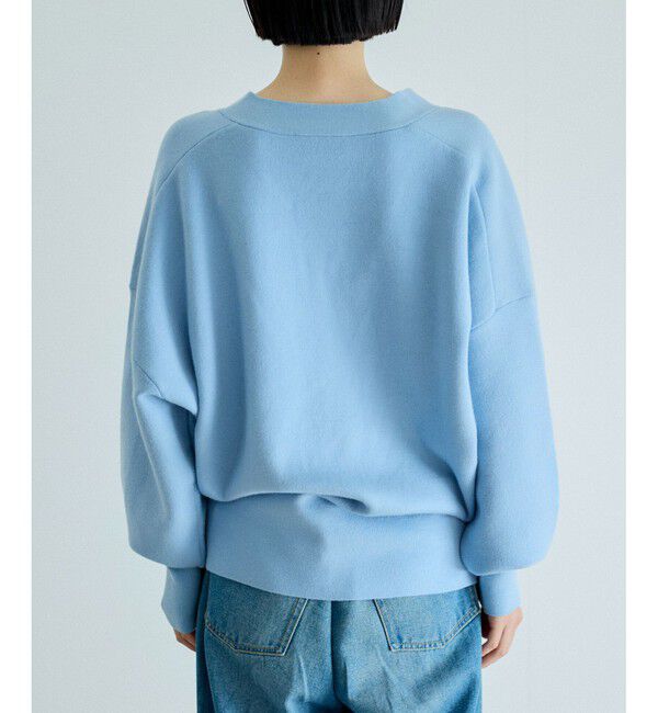 ADAM ET ROPE'「トライアングルボタンミドルカーディガン」|カーディガン|