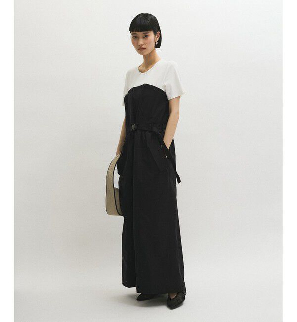 ADAM ET ROPE'「【サステナブル】撥水コンビワンピース」|ワンピース|