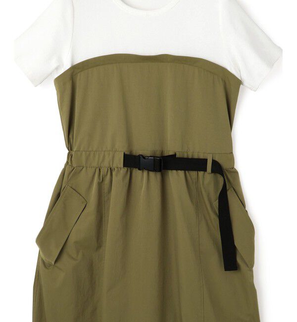 ADAM ET ROPE'「【サステナブル】撥水コンビワンピース」|ワンピース|
