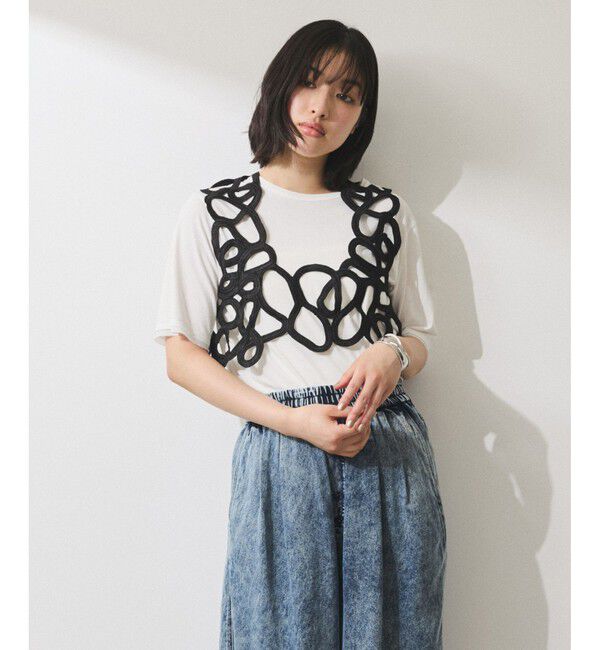 ADAM ET ROPE'「【WEB限定】・【オケージョン】アートベストマルチWAYワンピース」|ワンピース|