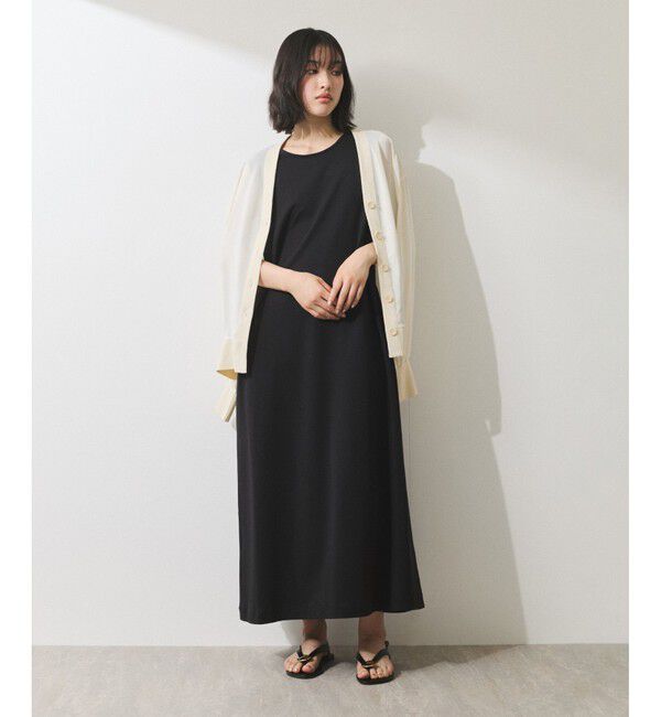 ADAM ET ROPE'「【WEB限定】・【オケージョン】アートベストマルチWAYワンピース」|ワンピース|