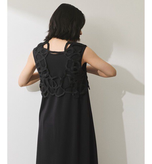 ADAM ET ROPE'「【WEB限定】・【オケージョン】アートベストマルチWAYワンピース」|ワンピース|