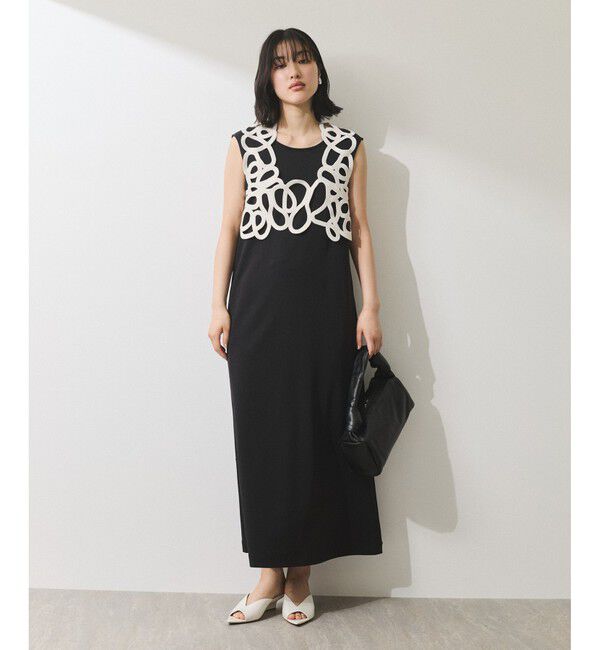 ADAM ET ROPE'「【WEB限定】・【オケージョン】アートベストマルチWAYワンピース」|ワンピース|