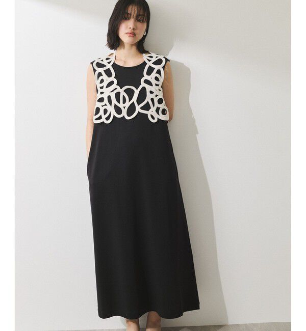 ADAM ET ROPE'「【WEB限定】・【オケージョン】アートベストマルチWAYワンピース」|ワンピース|