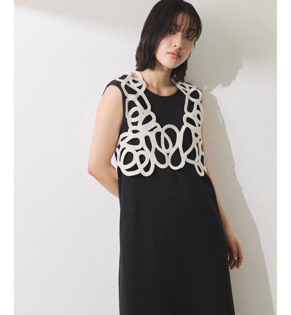 ADAM ET ROPE'「【WEB限定】・【オケージョン】アートベストマルチWAYワンピース」|ワンピース|