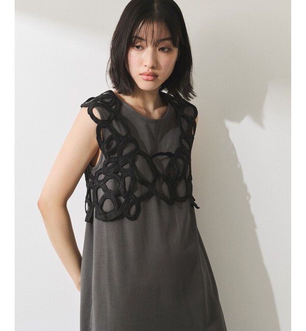 ADAM ET ROPE'「【WEB限定】・【オケージョン】アートベストマルチWAYワンピース」|ワンピース|