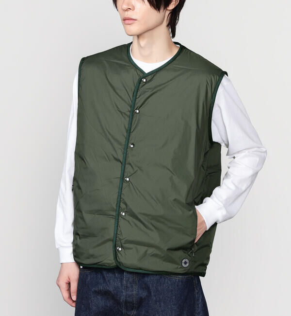 ORCIVAL「ORCIVAL | ポリエステルタフタ インナーダウン ベスト MEN」|ダウンベスト・ベスト|GREEN
