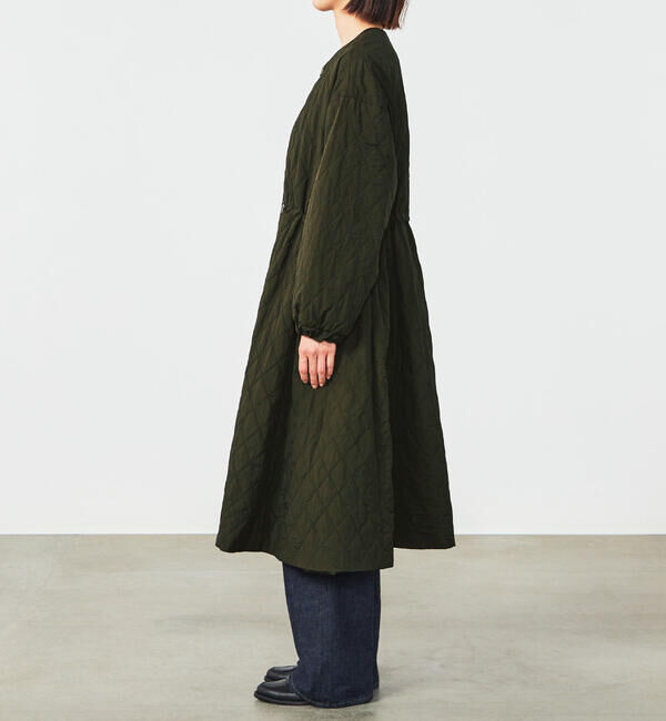 ORCIVAL「ORCIVAL | キルティング ロングコート WOMEN」|ノーカラーコート|