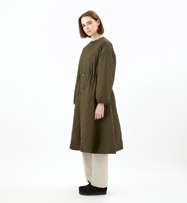 ORCIVAL「ORCIVAL | キルティング ロングコート WOMEN」|ノーカラーコート|