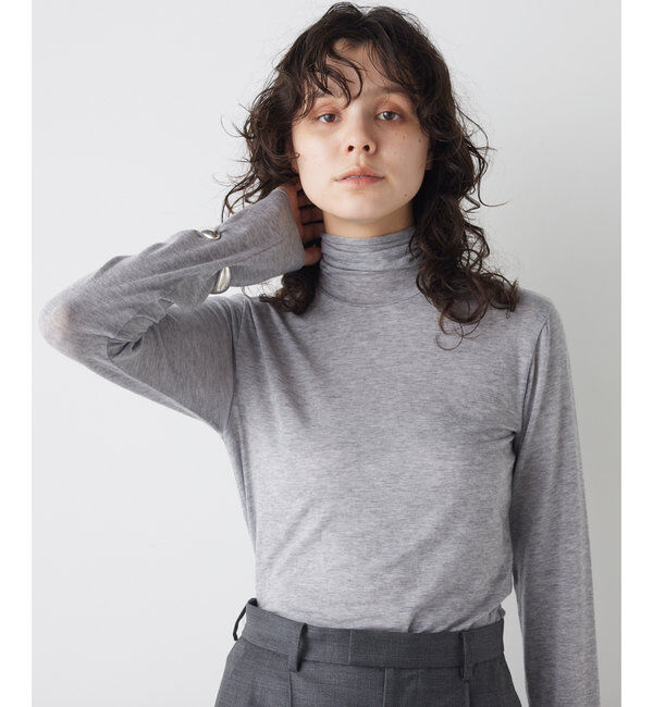THE PAUSE「【THE PAUSE】タートルネックプルオーバー」|Tシャツ・カットソー|ライトグレー