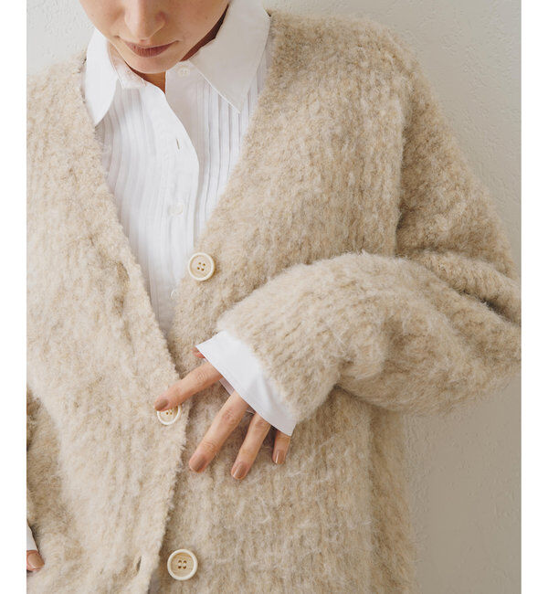  「ミックスヤーンニットカーディガン」|ニット・セーター|