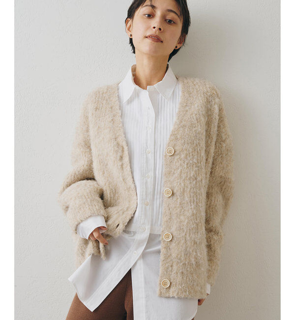  「ミックスヤーンニットカーディガン」|ニット・セーター|