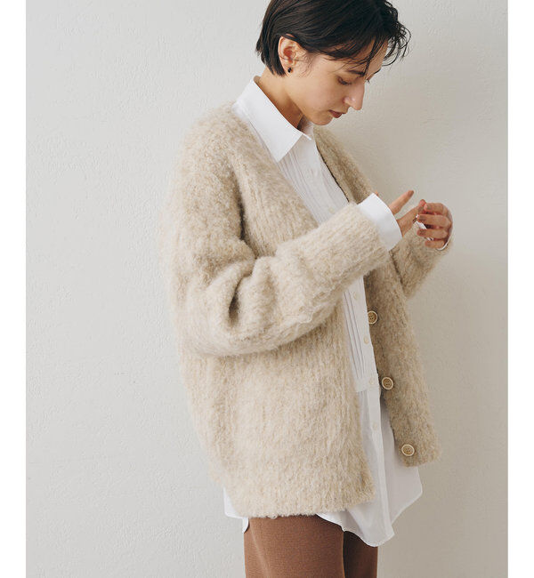  「ミックスヤーンニットカーディガン」|ニット・セーター|