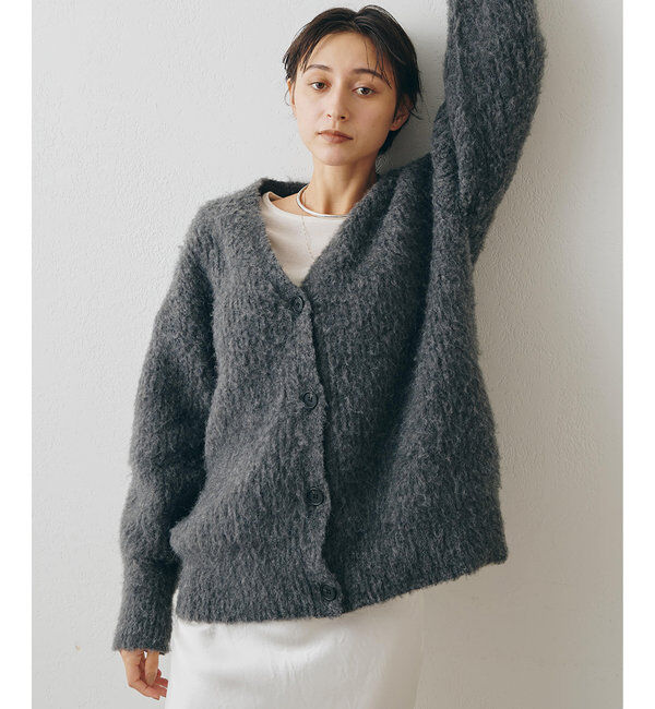  「ミックスヤーンニットカーディガン」|ニット・セーター|