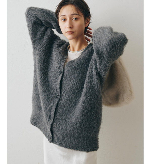  「ミックスヤーンニットカーディガン」|ニット・セーター|