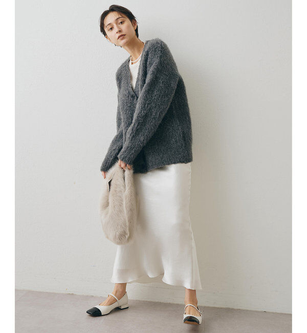  「ミックスヤーンニットカーディガン」|ニット・セーター|