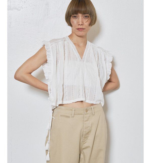  「レースタッセルブラウス」|シャツ・ブラウス|オフホワイト