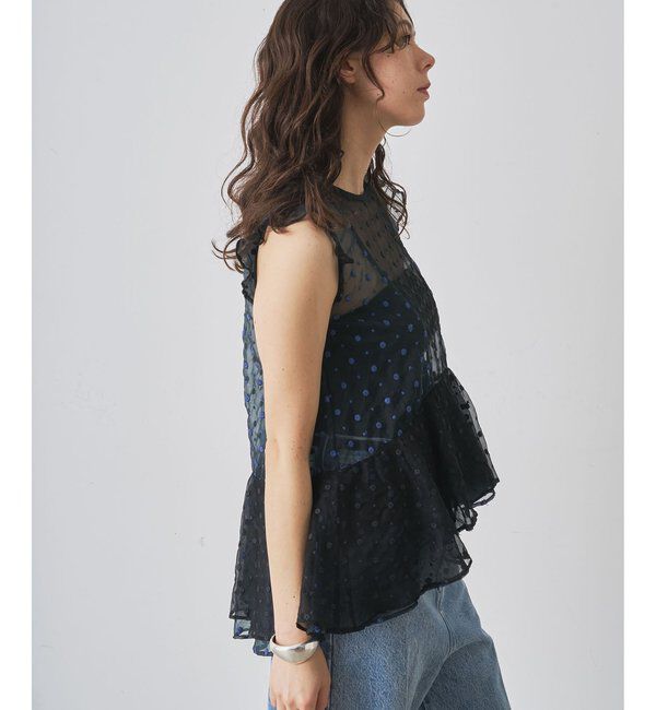  「ドットシアーブラウス」|シャツ・ブラウス|