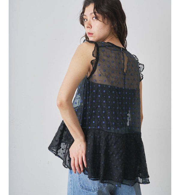  「ドットシアーブラウス」|シャツ・ブラウス|