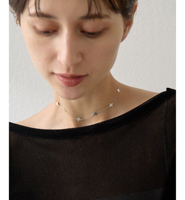 Hoaw.「【Hoaw.】Flower Chain ネックレス」|リング|シルバー系