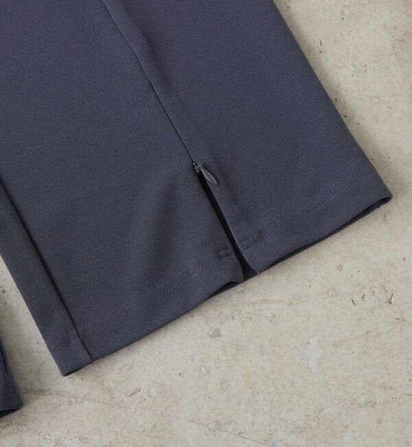  「フロントジップカットジョーゼットパンツ」|チノ|