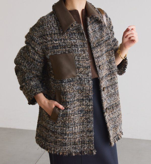  「ツイードカバーオールジャケット」|ベスト・ジレ|