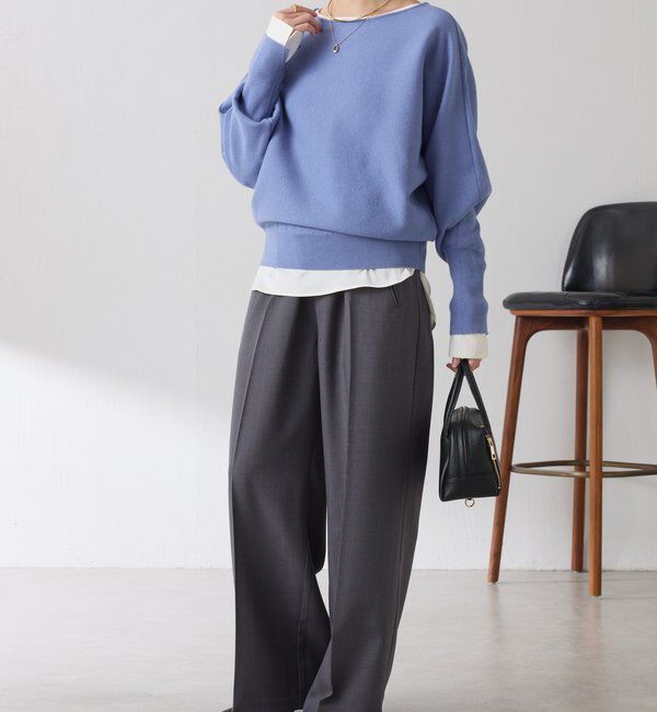  「袖リブ２WAYドルマンニット」|ニット・セーター|