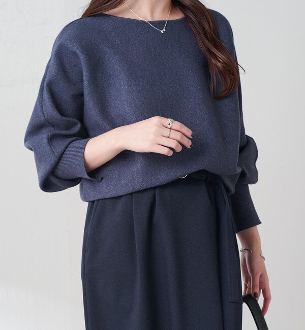  「袖リブ２WAYドルマンニット」|ニット・セーター|