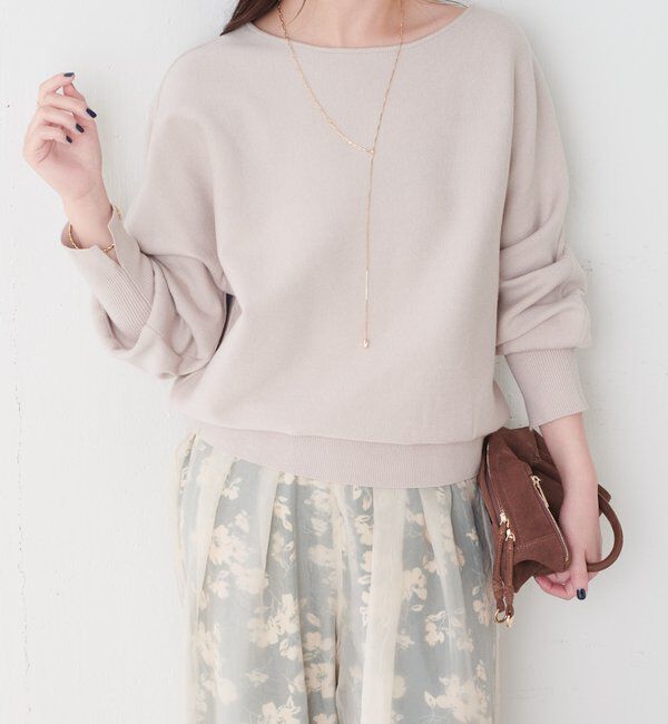  「袖リブ２WAYドルマンニット」|ニット・セーター|