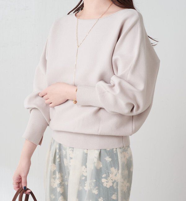  「袖リブ２WAYドルマンニット」|ニット・セーター|