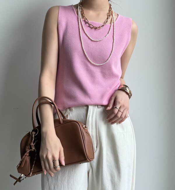  「スクエアニットタンク」|ニット・セーター|