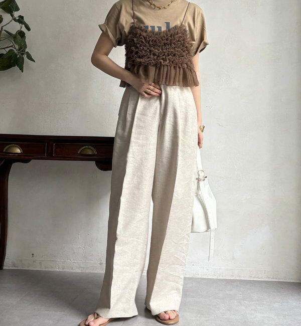  「【新色追加】チュールビスチェ」|シャツ・ブラウス|