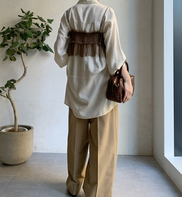  「【新色追加】チュールビスチェ」|シャツ・ブラウス|