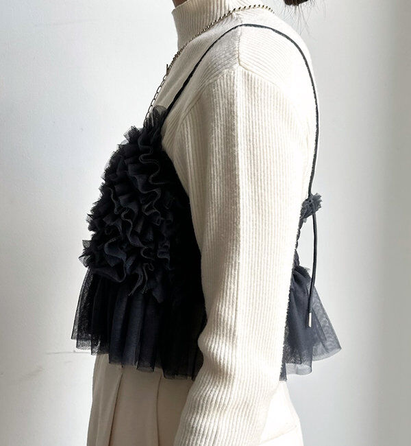  「【新色追加】チュールビスチェ」|シャツ・ブラウス|