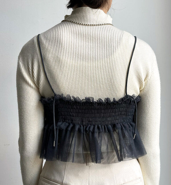  「【新色追加】チュールビスチェ」|シャツ・ブラウス|