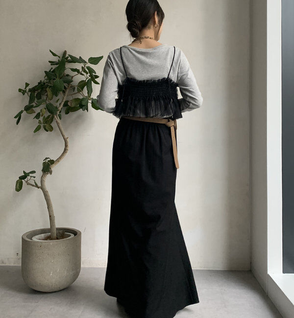  「【新色追加】チュールビスチェ」|シャツ・ブラウス|