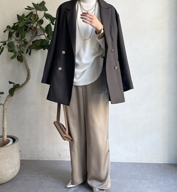  「【WEB限定】裾ラウンドカットトップス」|Tシャツ・カットソー|