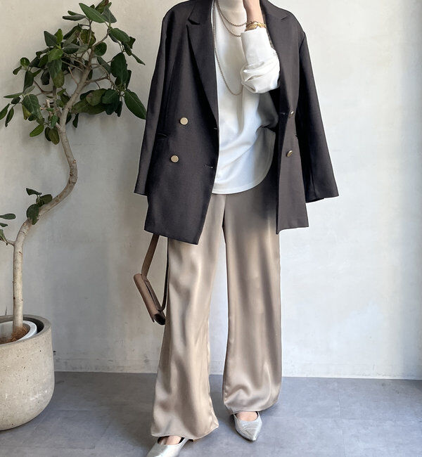  「【WEB限定】裾ラウンドカットトップス」|Tシャツ・カットソー|