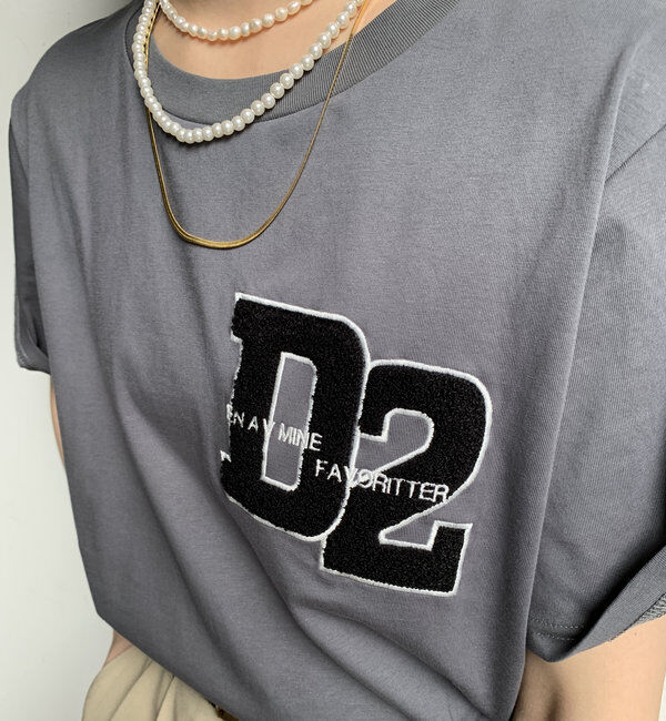  「サガラ刺繍D2ワッペンTEE」|Tシャツ・カットソー|