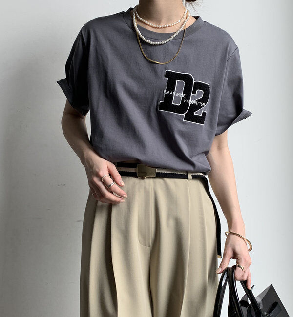  「サガラ刺繍D2ワッペンTEE」|Tシャツ・カットソー|