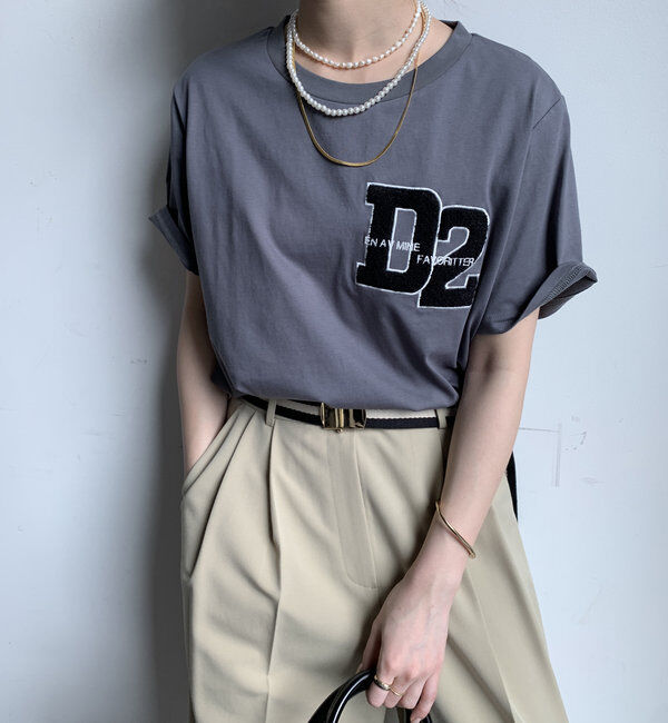  「サガラ刺繍D2ワッペンTEE」|Tシャツ・カットソー|