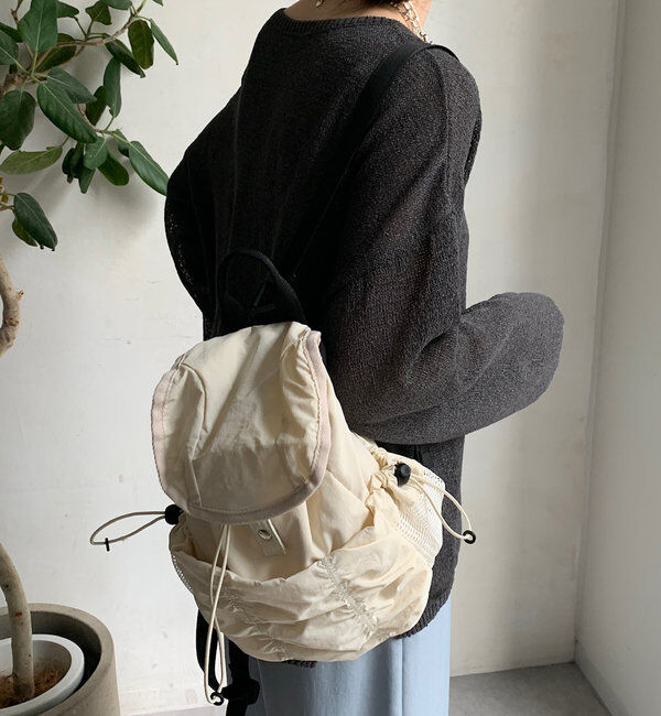  「【WEB限定】パッカブルリュック」|トートバッグ|アイボリー