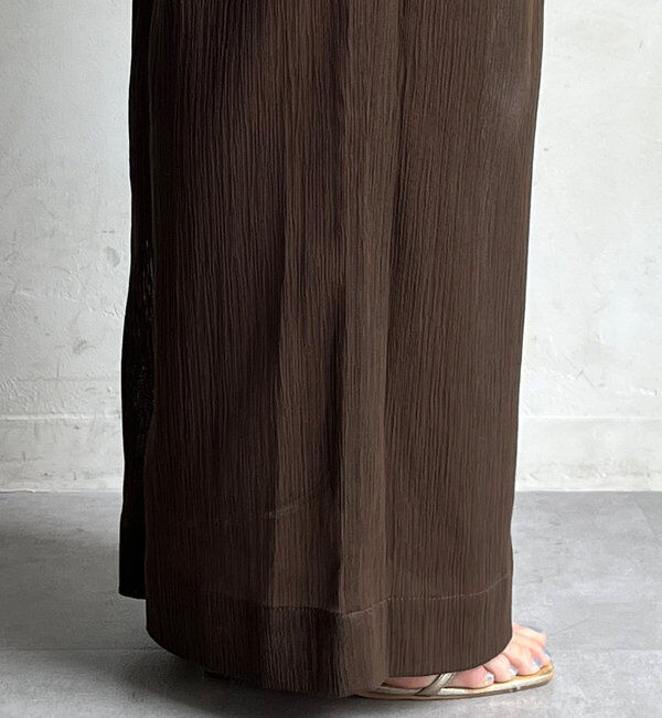  「シアー楊柳イージーパンツ」|チノ|