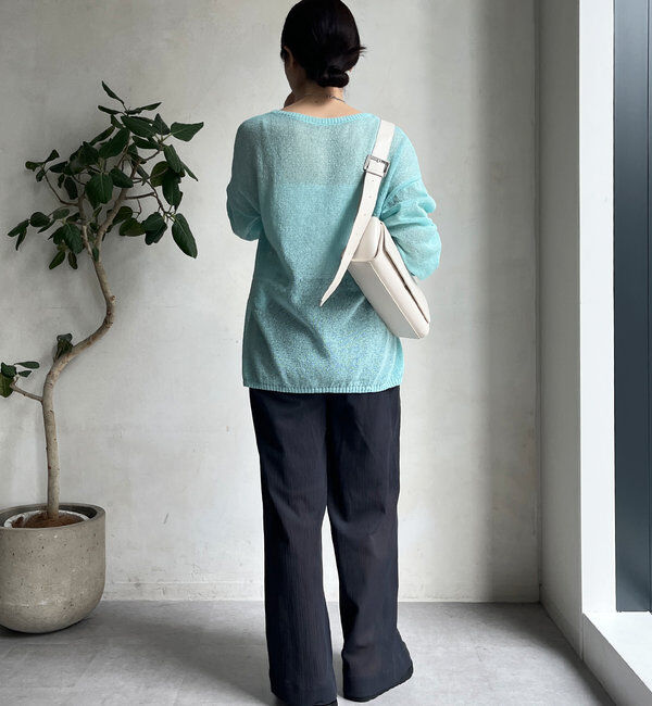  「シアー楊柳イージーパンツ」|チノ|